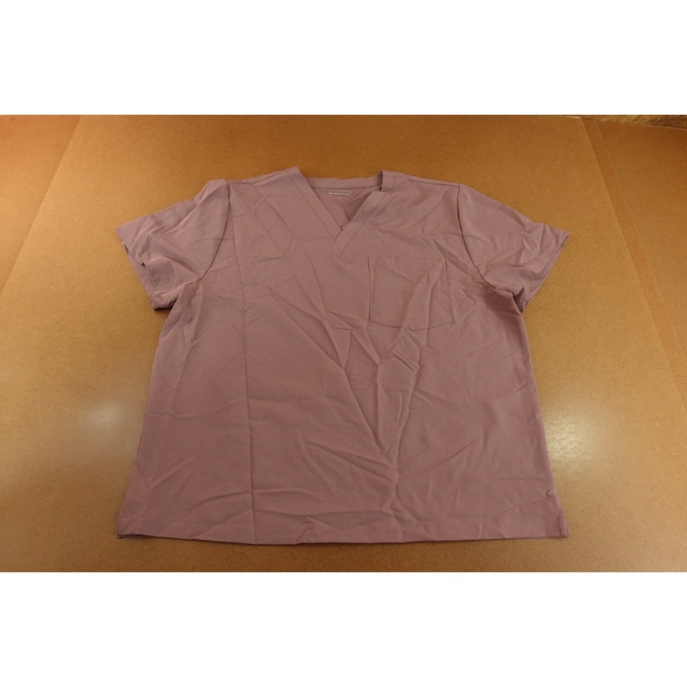 Mandala Mens Size 2XL Dusk Short Sleeve V Neck 2 Pocket Scrub Top NWT